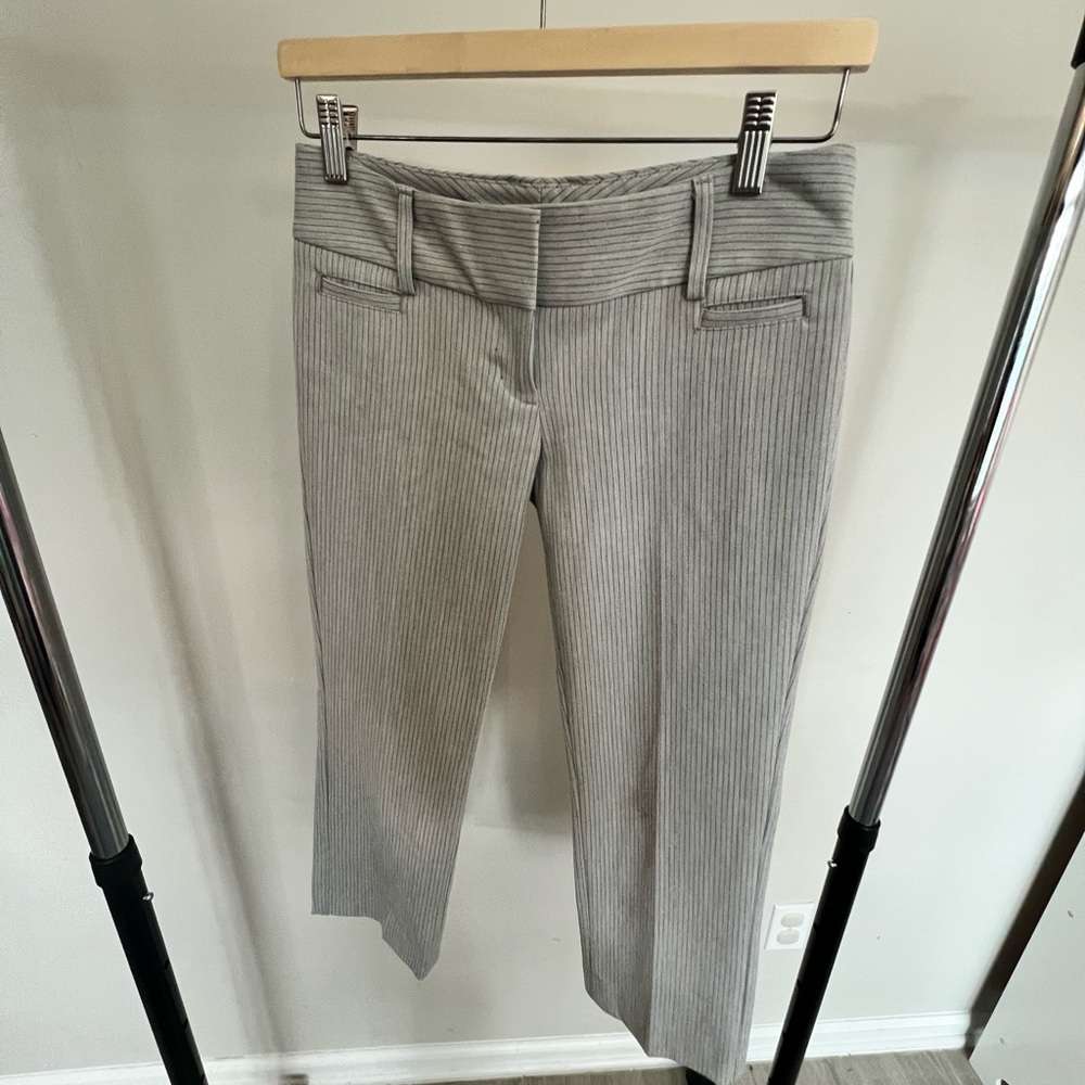 Express Gray Pinstripe Trousers